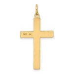 14K Laser Designed Ichthus Cross Charm - Image 4