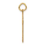 14K Laser Designed Ichthus Cross Charm - Image 2