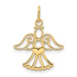 14k Cut-out Angel with Heart Charm - Image 4