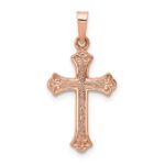 14k Rose Gold Cross Pendant
