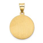 14k Polished and Satin Hollow Our Lady of Perpetual Help Medal Round Pendant - Image 4