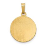 14k Polished and Satin Hollow St. Barbara Medal Pendant - Image 4