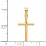 14k Polished Cross Pendant - Image 3