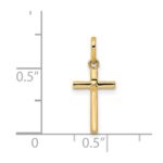 14k Polished Cross Pendant - Image 3