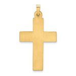 14k Polished Filigree Cross Pendant - Image 4