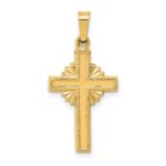 14k Polished Celtic Iona Cross Pendant