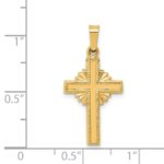 14k Polished Celtic Iona Cross Pendant - Image 3