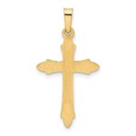 14k Textured and Polished Passion Cross Pendant - Image 3