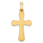 14k Polished Rounded Cross Pendant - Image 3