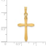 14k Polished Passion Cross Pendant - Image 4