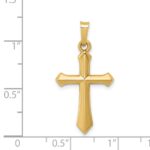 14k Polished Cross Pendant - Image 4