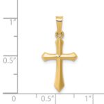 14k Polished Cross Pendant - Image 4