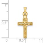 14k Hollow Crucifix Pendant - Image 4