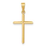 14K Polished Cross Pendant - Image 4