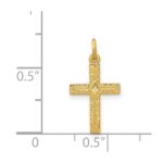 14k Small Cross Charm - Image 3