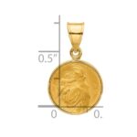 14k Polished and Satin St. Anthony Medal Pendant - Image 4