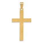 14k Florentine Satin Cross Pendant - Image 3