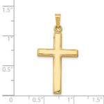 14k Hollow Cross Pendant - Image 3
