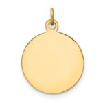 14k Polished and Satin Solid Saint Paul Medal Round Charm - Image 4