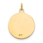 14k Polished and Satin Solid Saint Andrew Medal Charm - Image 4