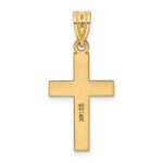 14K Polished Cross Charm - Image 4