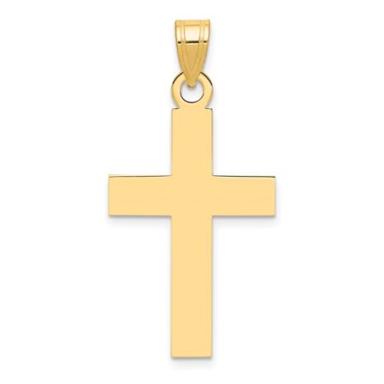 14k Polished Cross Charm