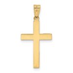 14K Large Polished Cross Charm - Image 4