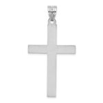 14k White Gold Cross Pendant - Image 4