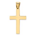 14k Polished Cross Pendant - Image 3