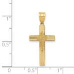 14K Laser Designed Cross Pendant - Image 3