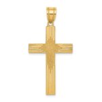 14K Laser Designed Cross Pendant