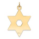 14K Laser Designed Star of David Pendant - Image 4