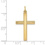 14K Laser Designed Cross Pendant - Image 3