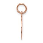 14k Rose Gold Plain .035 Gauge Round Engraveable 12mm Disc Charm - Image 2