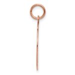 14k Rose Gold Plain .011 Gauge Round Engravable 18mm Disc Charm - Image 2