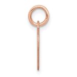 14k Rose Gold Plain .011 Gauge Engravable Heart 14x12mm Disc Charm - Image 2