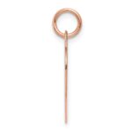 14k Rose Gold Plain .018 Gauge Engravable Heart 19x18mm Disc Charm - Image 2