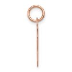 14k Rose Gold Plain .018 Gauge Engraveable Heart 18x19mm Disc Charm - Image 2