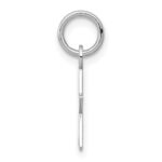 14k White Gold Plain .018 Gauge Engravable 14x11mm Star Disc Charm - Image 2