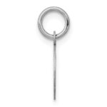 14k White Gold Plain .011 Gauge Round Engravable 12mm Disc Charm - Image 2