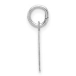 14k White Gold Plain .013 Gauge Round Engravable 10.6mm Disc Charm - Image 2