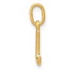 14k Yellow Gold Letter I Initial Charm - Image 2