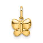 14k Polished Butterfly Charm