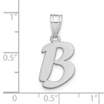14kw Polished Script Letter B Initial Pendant - Image 2