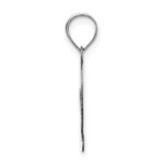 14kw Polished Script Letter G Initial Pendant - Image 2