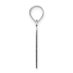 14kw Polished Script Letter J Initial Pendant - Image 2