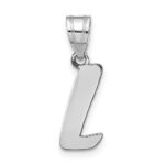 14kw Polished Script Letter L Initial Pendant