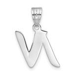 14kw Polished Script Letter N Initial Pendant - Image 3