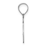 14kw Polished Script Letter P Initial Pendant - Image 2