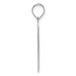 14kw Polished Letter O Initial Dog Tag Pendant - Image 2